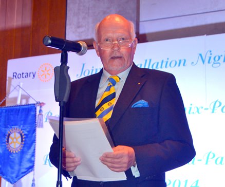 Rotary clubs install new presidents promising to Light Up Rotary 