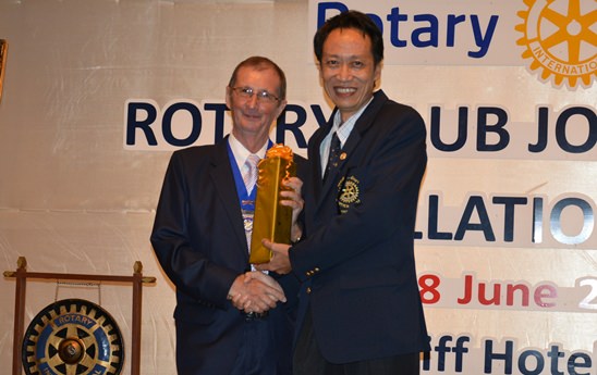 Rotary clubs install new presidents promising to Light Up Rotary 