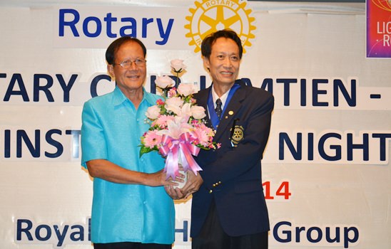 Rotary clubs install new presidents promising to Light Up Rotary 