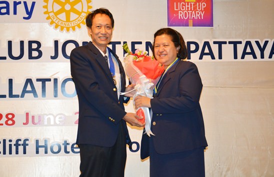 Rotary clubs install new presidents promising to Light Up Rotary 