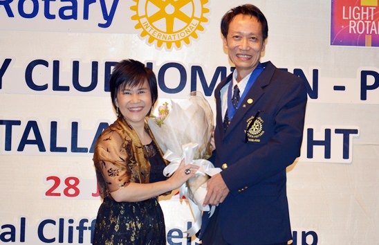 Rotary clubs install new presidents promising to Light Up Rotary 