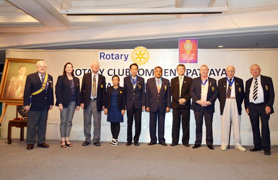 Rotary clubs install new presidents promising to Light Up Rotary 