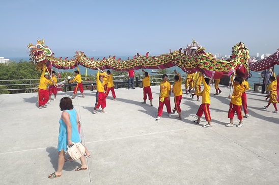 Dragons roam Pattaya as city marks start of Chinese New Year