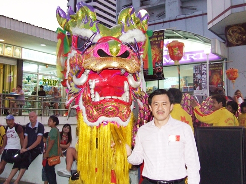 Dragons roam Pattaya as city marks start of Chinese New Year