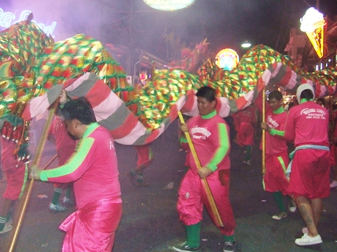 Dragons roam Pattaya as city marks start of Chinese New Year