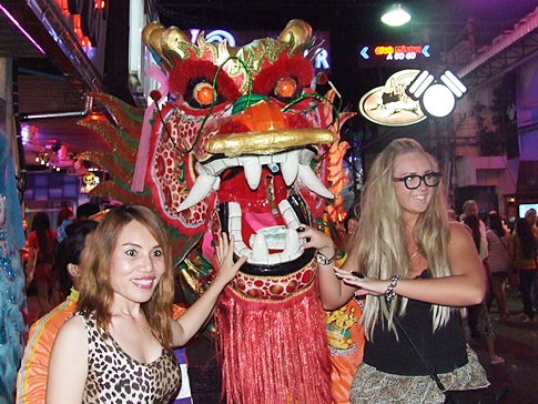 Dragons roam Pattaya as city marks start of Chinese New Year