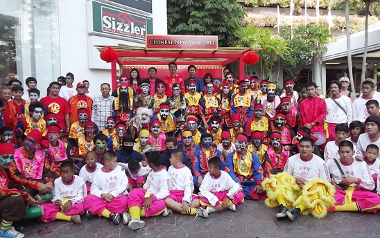 Dragons roam Pattaya as city marks start of Chinese New Year