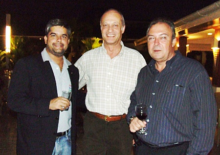 (L to R) Tony Malhotra director of Pattaya Mail; Philippe Delaloye, general manager of Pullman Pattaya Aisawan; and Rene Pisters, general manager of Thai Garden Resort.