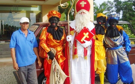 Sinterklaas and his helpers: ‘Black’ Peters.