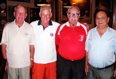 Left to right: Don Richardson, JC Lhoste, ‘The Admiral’ and Brian Noguer.