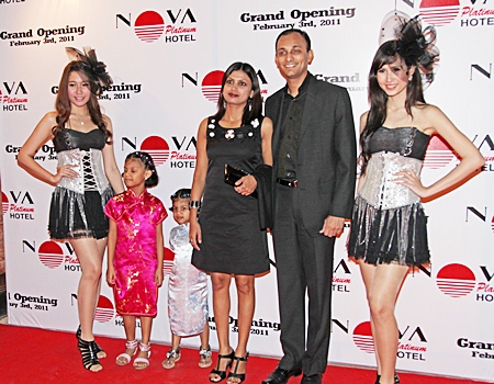 M.C. Samir, GM of Holiday Inn Bangkok and his family.