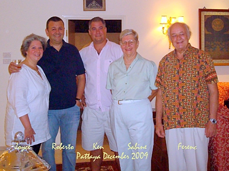 The present generation family union in 2009. (l-r) Joyce, Roberto, Ken, Sabine and Ferenc.