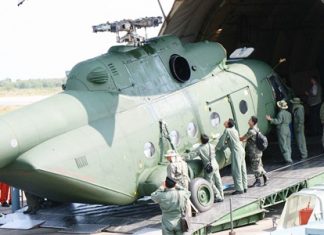 It took two years, but the Russian built Mi-17V5 helicopters finally arrived at U-Tapao Pattaya International Airport Feb. 12.