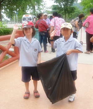 It’s a lot of fun tidying up and collecting rubbish.