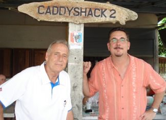 Dale Murphy, left, with Mike Conti.