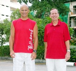 Tom Novak (41pts) and Mike Missler (40pts) were the winners at Pattaya Country Club.