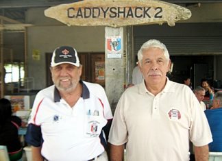 Wednesday winner Joe St. Laurent (left) with runner-up Jim Hern (right).