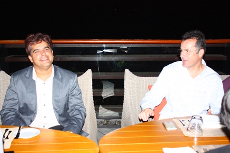 Tony Malhotra (Director Business Development Pattaya Mail Media Group) enjoys a laugh with Richard Margo (Amari Orchid Pattaya Resident Manager).