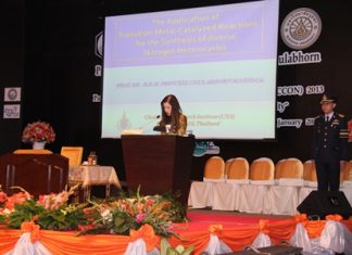 HRH Princess Chulabhorn presides over the opening ceremony for the Pure and Applied Chemistry International Conference.