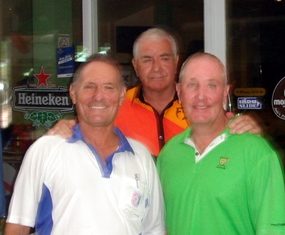 Bill Marsden with John Ryves and Richard Holmes.