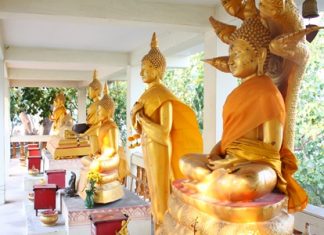 Various Buddha statues represent different days of the week for people to worship on their birthday.