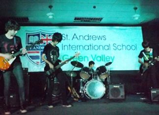 The St. Andrews School Rock Band doing what they do best!