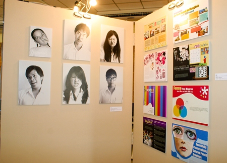 Some of the works shown in the exhibition, proving the students have real talent.