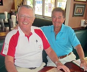 Dick Warberg (left) with Paul Alford.
