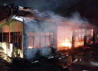 Fire caused more than 50 million baht in damages to the meditation pavilion and an antiques museum at Nongprue Temple.