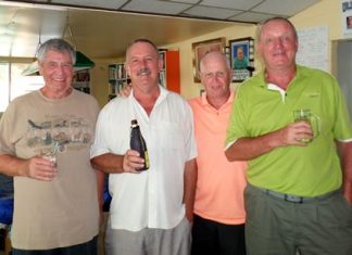 Steve Compton, Jim Bell, Paul Greenaway and Bob Newell at Green Valley.