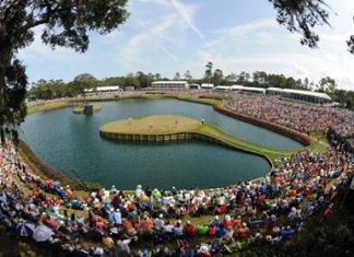 Golf’s most recognisable hole? – the TPC Sawgrass par-3 17th.