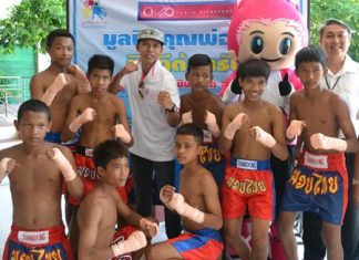 Somjit won a gold medal for boxing, but he is also a fan of Muay Thai.