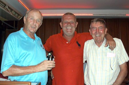 Sunday winners Freddy Starbeck (center) and Eddy Beilby (right) with Colin Davis.