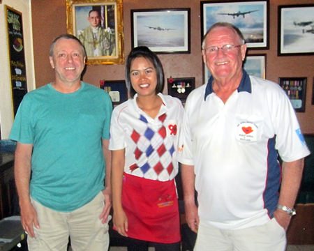 Derek Brook (right) and Tom Herrington (left) with one of Bert’s helpers.