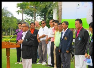 Kullatorn Mesommonta (Mike) welcomes competitors to sectional qualifying for this year’s Caddie Championship at Siam Plantation.