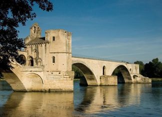 The remains of Pont Saint-Bénézet and the Rhône River. (Photo: Charles Greenhough)