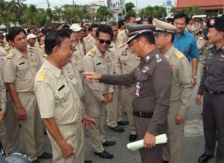 Assistant Commissioner General Lt. Gen. Chaiyong Keeratikajorn dispatches 1,143 officers for the June 18-24 crime sweep.