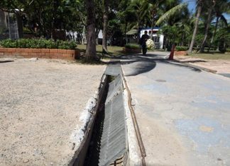 Amongst other complaints, Naklua residents have asked city fathers to replace drainage covers damaged by heavy trucks in the area.