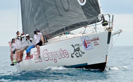 Gary Baguley and his crew on ‘El Coyote’ captured the IRC Two Class honours at the regatta.