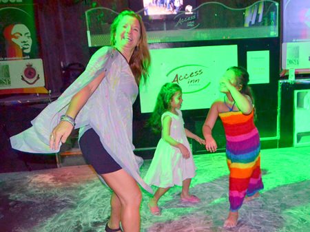 Starting out young –budding soul fans hit the dance floor.