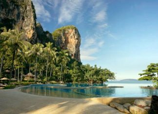 The Rayavadee resort in Krabi – one of 1,250 beachfront hotel properties in Thailand.