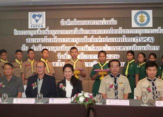 The Thai Society for the Prevention of Cruelty to Animal has signed an agreement with the National Scout Organization of Thailand for a new “Scouts Love Animals” campaign.