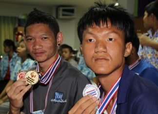 Winner and runner-up in the high and long jump competitions.