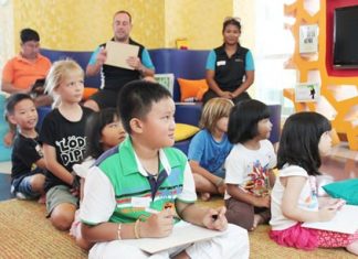 Children on vacation enjoyed two fun-filled days of English-language activities.