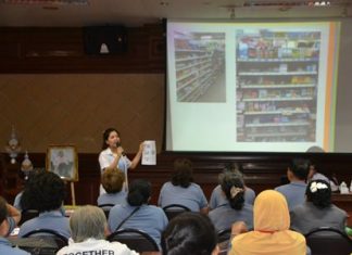 Pattaya Hospital pharmacists explain the correct way to use household medicine.