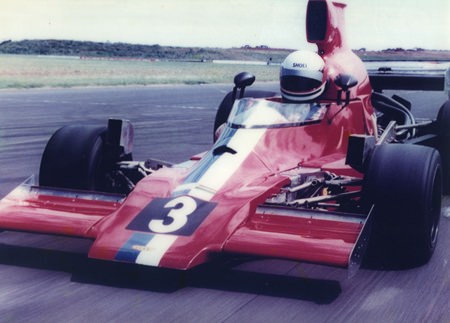 Dr. Iain test drives a Lola T 430 Formula 5000 in Melbourne, Australia.