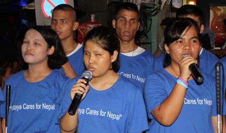 When the blind students sang Amazing Grace, Walking Street came to a standstill.