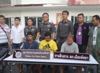 Teerayut Saengmanee, German-Thai Nathapak Kiertfilipine, and Subin Thiparak were arrested and charged with property damage.