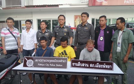 Teerayut Saengmanee, German-Thai Nathapak Kiertfilipine, and Subin Thiparak were arrested and charged with property damage.