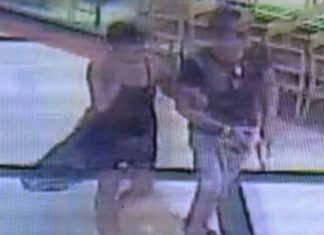 Security footage shows Kanitsorn Insarai with a Thai man on Walking Street the night of her disappearance.